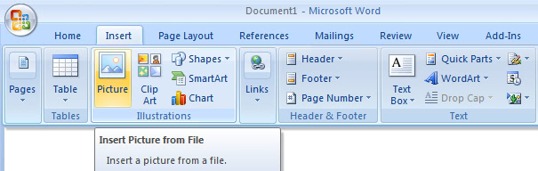 Screensht of Microsoft Office 2007 banner.